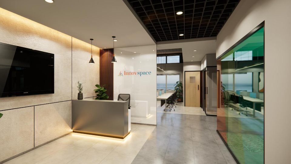 Managed Office – Innovspace reception and workspace